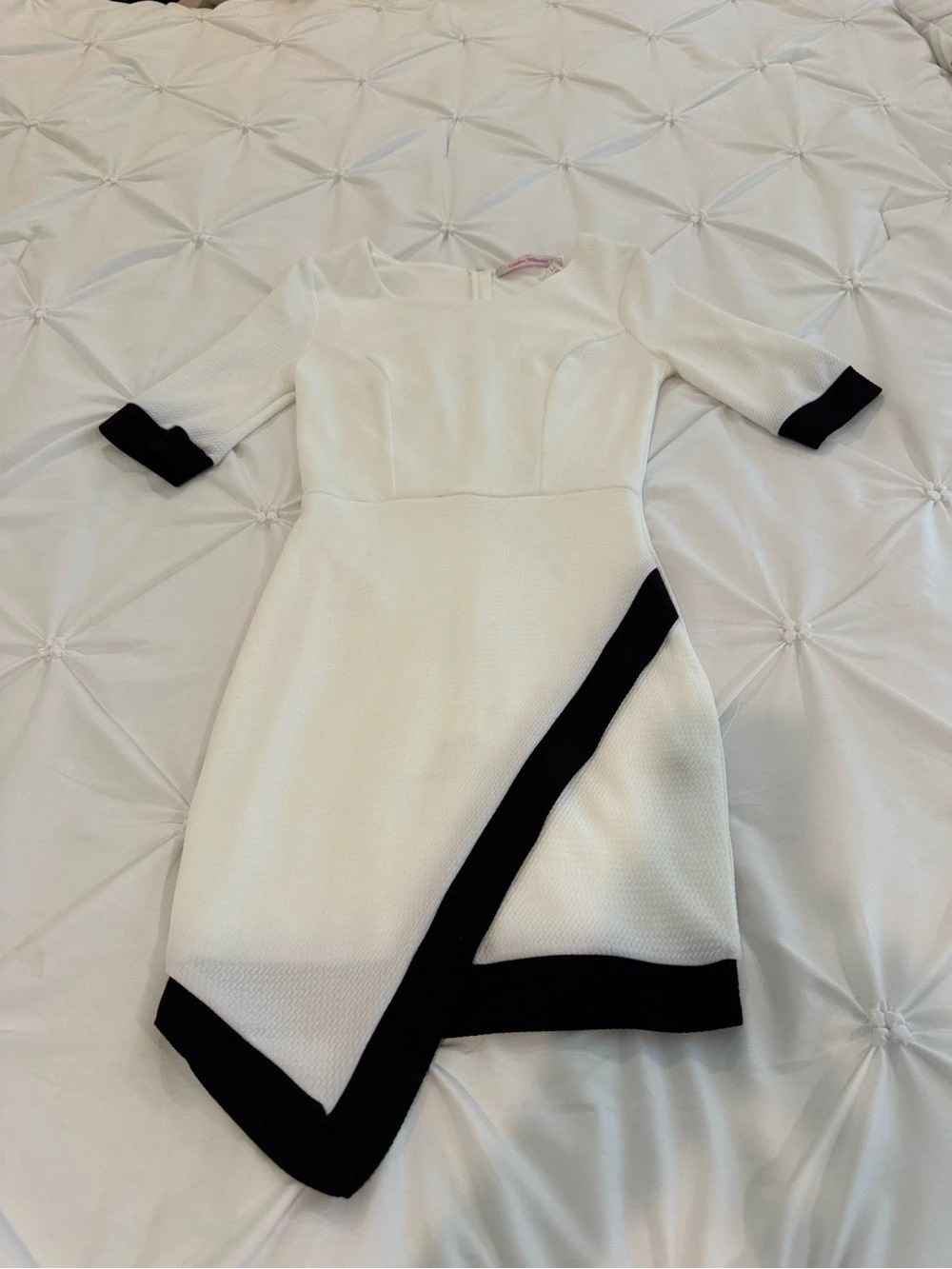 NWT Carolina Williamson Day & Night Dress Color Block Mini Dress Size Small